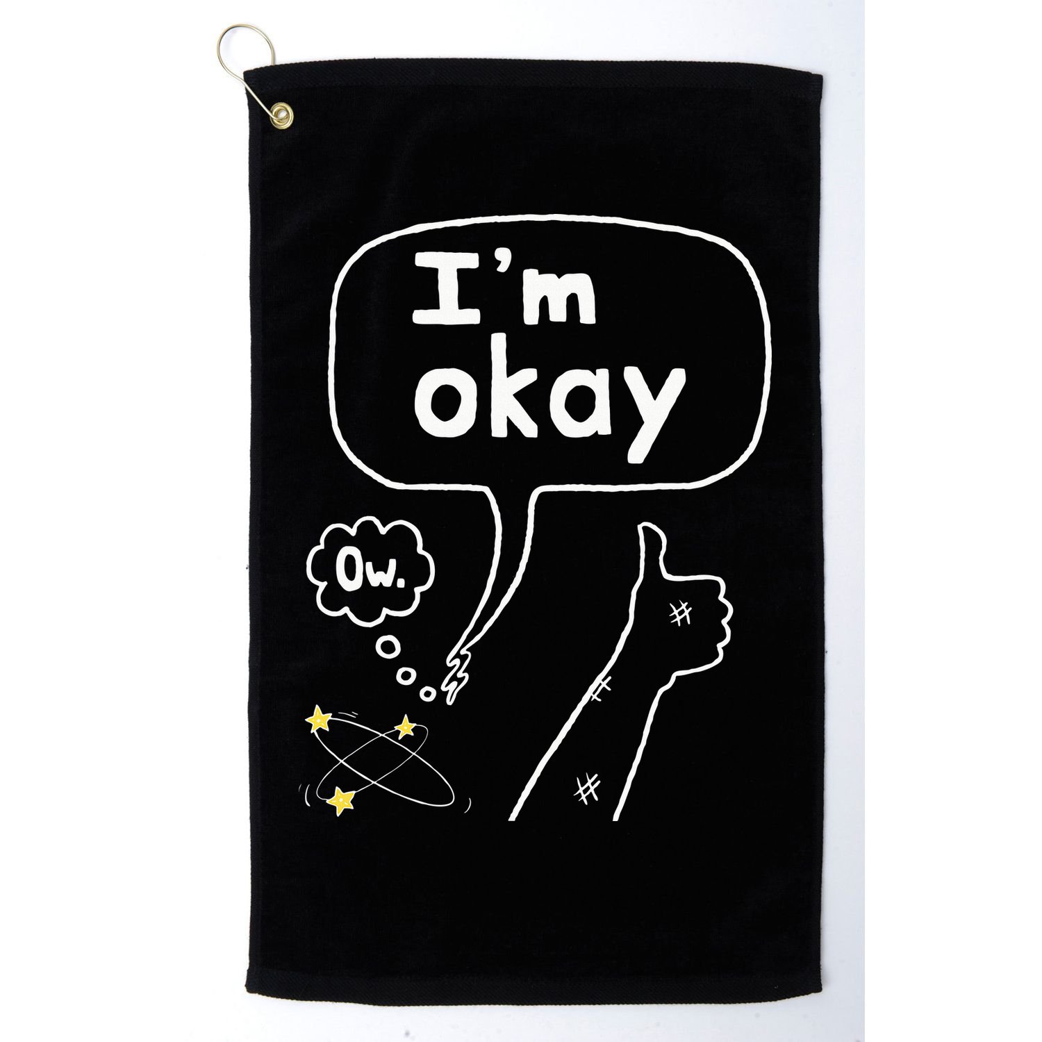 Thumbs Up IM Okay Golf Towel