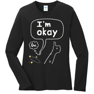 Thumbs Up IM Okay Ladies Long Sleeve Shirt