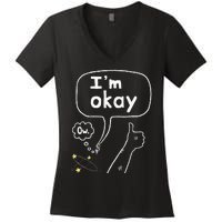 Thumbs Up IM Okay Women's V-Neck T-Shirt