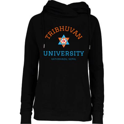 Tribhuvan University Kathmandu Nepal The Oldest University Womens Funnel Neck Pullover Hood