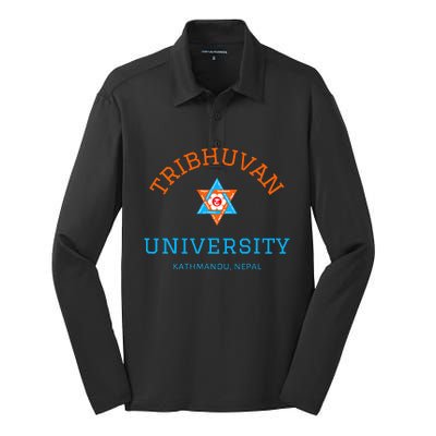 Tribhuvan University Kathmandu Nepal The Oldest University Silk Touch Performance Long Sleeve Polo