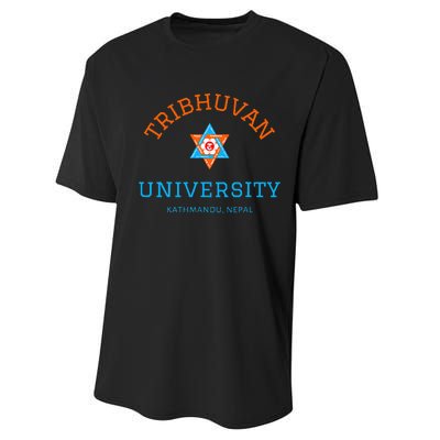 Tribhuvan University Kathmandu Nepal The Oldest University Performance Sprint T-Shirt