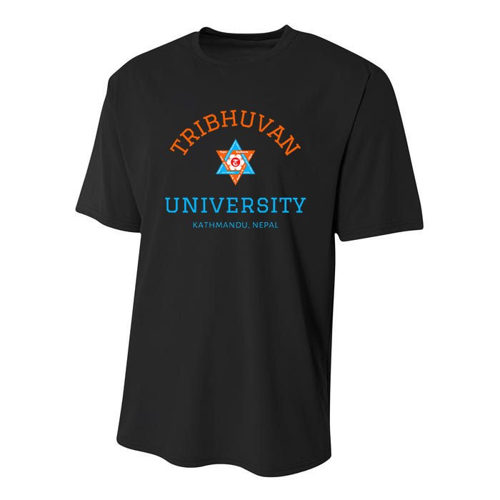 Tribhuvan University Kathmandu Nepal The Oldest University Youth Performance Sprint T-Shirt