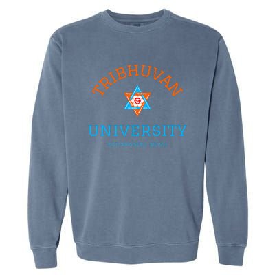 Tribhuvan University Kathmandu Nepal The Oldest University Garment-Dyed Sweatshirt