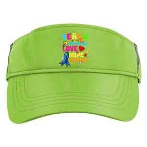 Teach Understand Love Inspire Autism Awareness For Teachers Adult Drive Performance Visor