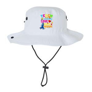 Teach Understand Love Inspire Autism Awareness For Teachers Legacy Cool Fit Booney Bucket Hat