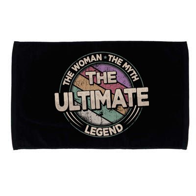 The Ultimate Legend Retro Frisbee Ladies Ultimate Gift Microfiber Hand Towel