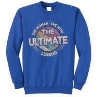 The Ultimate Legend Retro Frisbee Ladies Ultimate Gift Sweatshirt