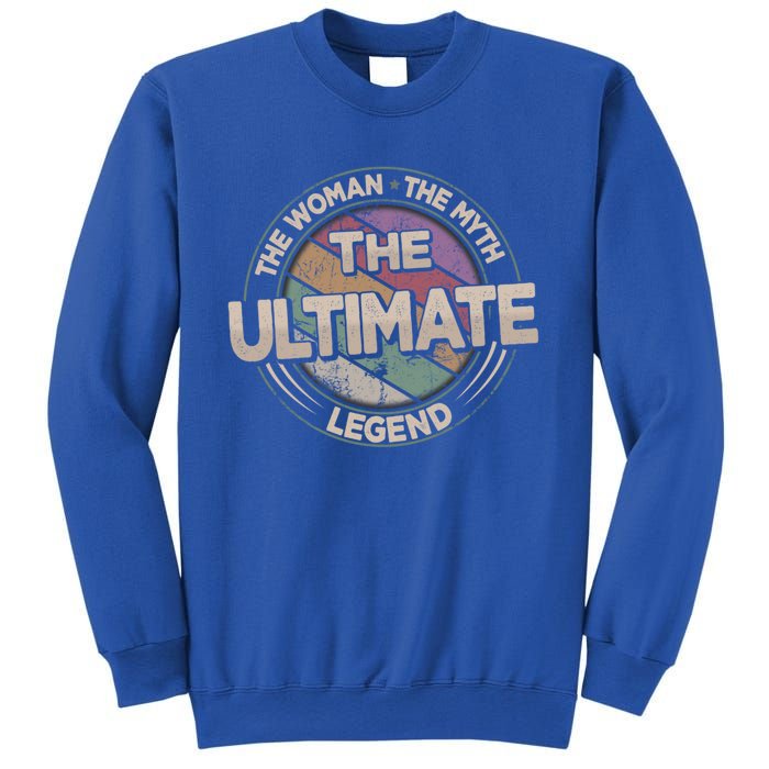 The Ultimate Legend Retro Frisbee Ladies Ultimate Gift Sweatshirt