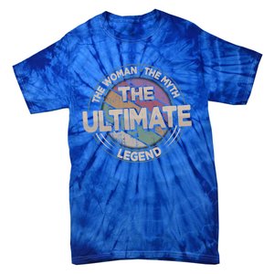 The Ultimate Legend Retro Frisbee Ladies Ultimate Gift Tie-Dye T-Shirt