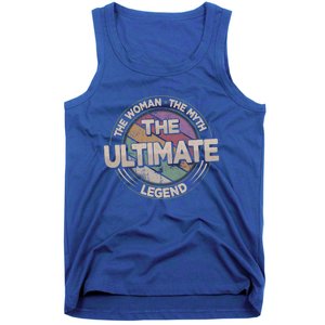 The Ultimate Legend Retro Frisbee Ladies Ultimate Gift Tank Top