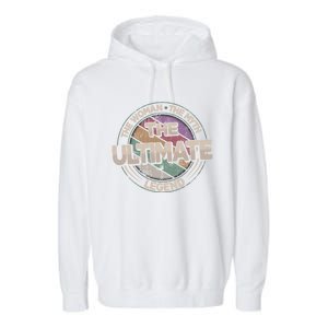 The Ultimate Legend Retro Frisbee Ladies Ultimate Gift Garment-Dyed Fleece Hoodie