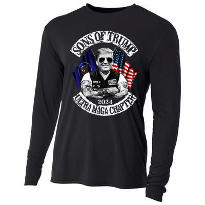 Trump Ultra Maga Sons Of Trump Ultra Maga Chapter 2024 Cooling Performance Long Sleeve Crew