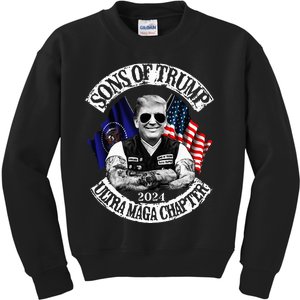 Trump Ultra Maga Sons Of Trump Ultra Maga Chapter 2024 Kids Sweatshirt