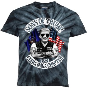 Trump Ultra Maga Sons Of Trump Ultra Maga Chapter 2024 Kids Tie-Dye T-Shirt