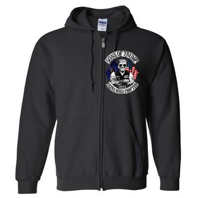 Trump Ultra Maga Sons Of Trump Ultra Maga Chapter 2024 Full Zip Hoodie