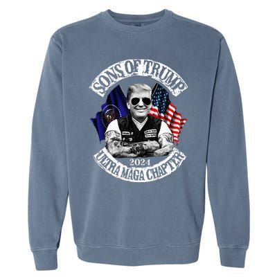 Trump Ultra Maga Sons Of Trump Ultra Maga Chapter 2024 Garment-Dyed Sweatshirt