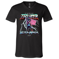 Trump Ultra Maga 2024 Funny V-Neck T-Shirt