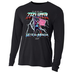 Trump Ultra Maga 2024 Funny Cooling Performance Long Sleeve Crew