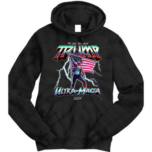 Trump Ultra Maga 2024 Funny Tie Dye Hoodie