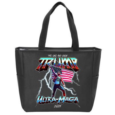 Trump Ultra Maga 2024 Funny Zip Tote Bag