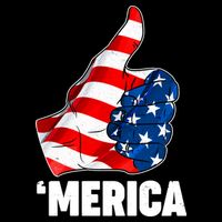 Thumbs Up Merica USA American Flag City Backpack