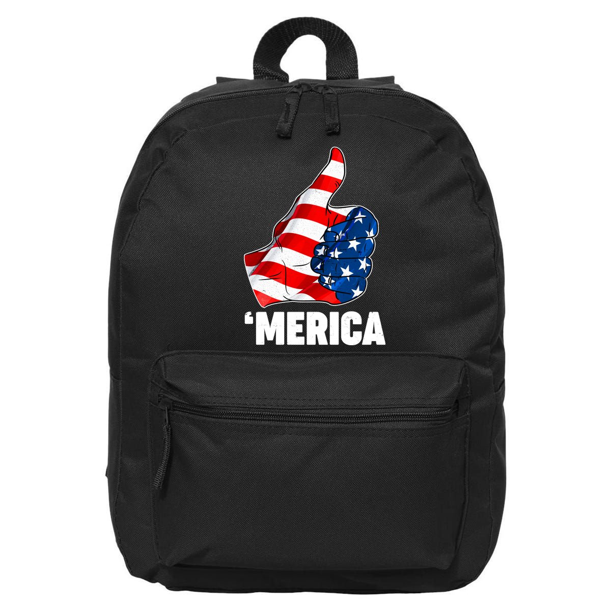 Thumbs Up Merica USA American Flag 16 in Basic Backpack