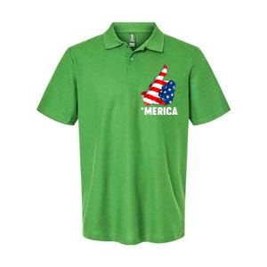 Thumbs Up Merica USA American Flag Softstyle Adult Sport Polo