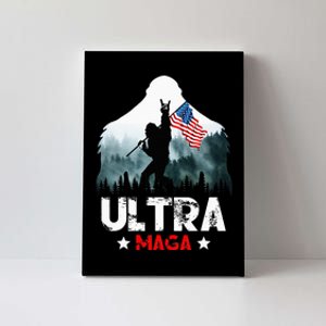 Trump Ultra Maga Funny Bigfoot Bring Flag For Republican Canvas