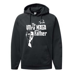 The Ultra MAGA Father Trump 2024 USA Parody Performance Fleece Hoodie