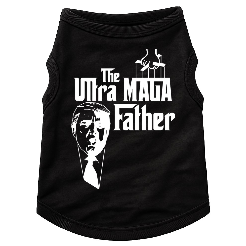 The Ultra MAGA Father Trump 2024 USA Parody Doggie Tank