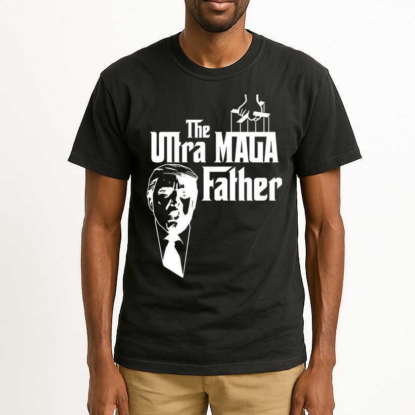 The Ultra MAGA Father Trump 2024 USA Parody Tall T-Shirt
