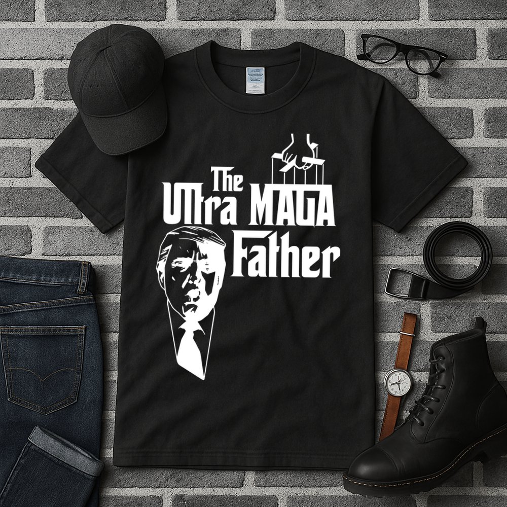 The Ultra MAGA Father Trump 2024 USA Parody Tall T-Shirt