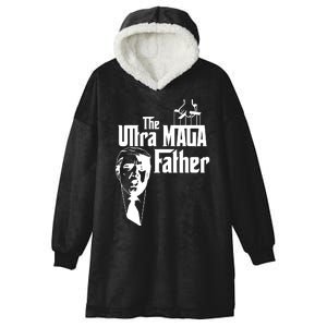 The Ultra MAGA Father Trump 2024 USA Parody Hooded Wearable Blanket