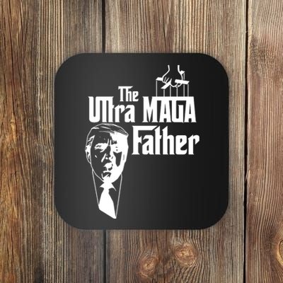 The Ultra MAGA Father Trump 2024 USA Parody Coaster