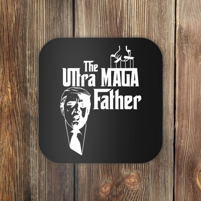 The Ultra MAGA Father Trump 2024 USA Parody Coaster