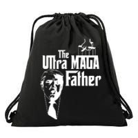 The Ultra MAGA Father Trump 2024 USA Parody Drawstring Bag