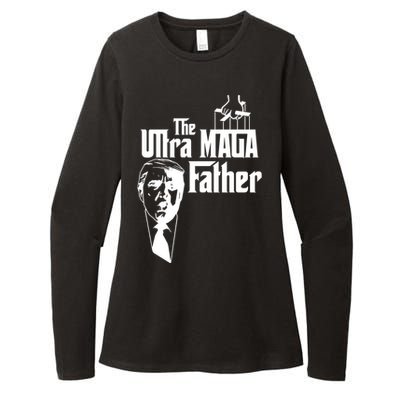 The Ultra MAGA Father Trump 2024 USA Parody Womens CVC Long Sleeve Shirt