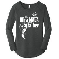 The Ultra MAGA Father Trump 2024 USA Parody Women's Perfect Tri Tunic Long Sleeve Shirt