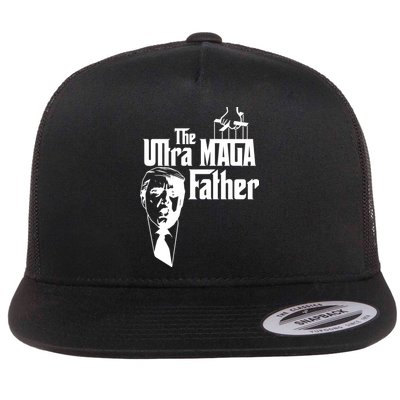 The Ultra MAGA Father Trump 2024 USA Parody Flatbill Hat