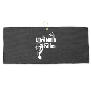 The Ultra MAGA Father Trump 2024 USA Parody Large Microfiber Waffle Golf Towel