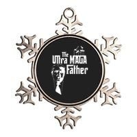 The Ultra MAGA Father Trump 2024 USA Parody Metallic Star Ornament