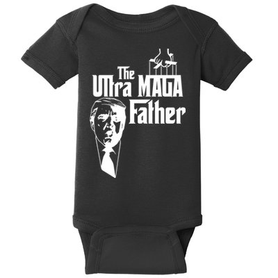 The Ultra MAGA Father Trump 2024 USA Parody Baby Bodysuit
