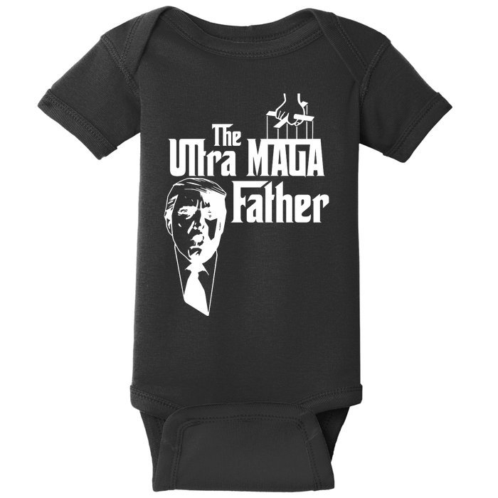 The Ultra MAGA Father Trump 2024 USA Parody Baby Bodysuit