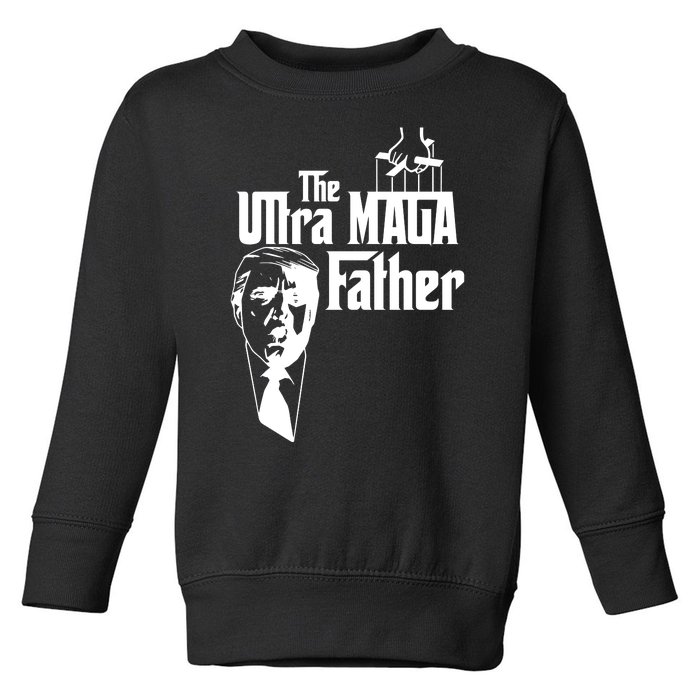 The Ultra MAGA Father Trump 2024 USA Parody Toddler Sweatshirt