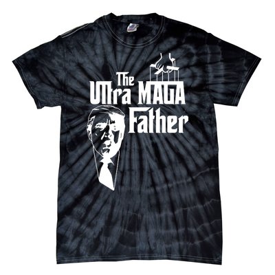 The Ultra MAGA Father Trump 2024 USA Parody Tie-Dye T-Shirt