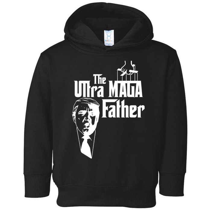 The Ultra MAGA Father Trump 2024 USA Parody Toddler Hoodie