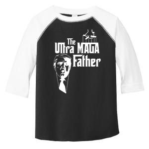 The Ultra MAGA Father Trump 2024 USA Parody Toddler Fine Jersey T-Shirt