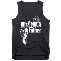 The Ultra MAGA Father Trump 2024 USA Parody Tank Top