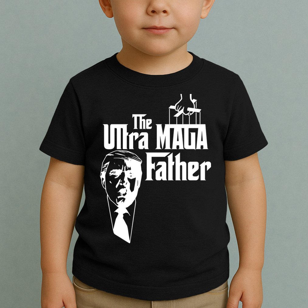 The Ultra MAGA Father Trump 2024 USA Parody Toddler T-Shirt